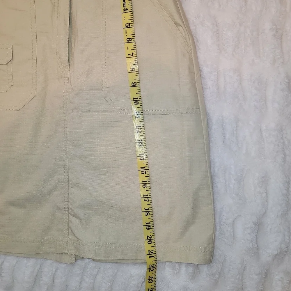 L.L. Bean Tan Pencil Skirt